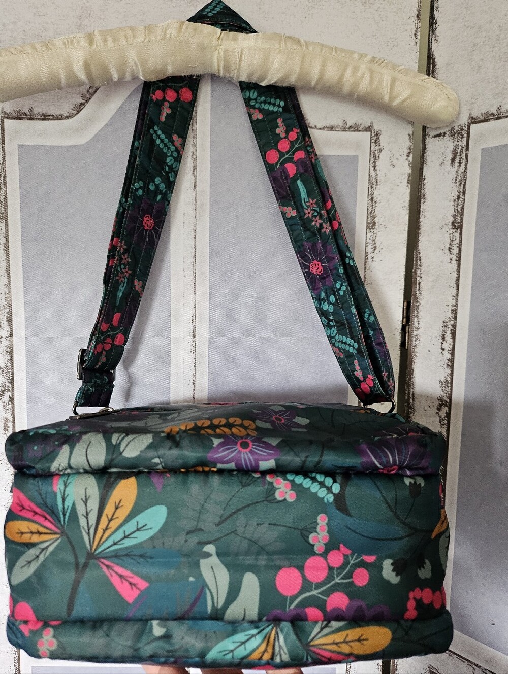 Lug Wrangler Crossbody, Shoulder Bag, Satchel, & Wallet In Evermore Flora Green - Picture 6 of 13